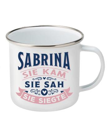 Geschenk für Sabrina, H&H Top Lady Namensbecher
